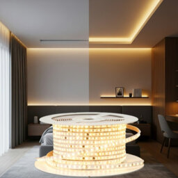 Brightex LED Brightex 10M Smd Led Strip Light Warm White 220V Flexible Super Bright Ip65 Led Tape With Connector For Indoor & Outdoor - thumbnail 3