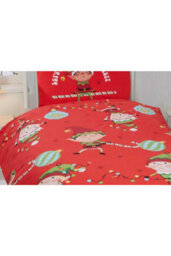 Naughty Elves Christmas Junior Toddler Duvet Cover Set - thumbnail 2