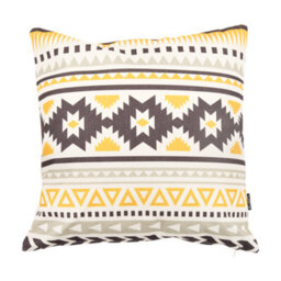 icon Indoor And Outdoor Waterproof Filled Cushion Set Of 4 Ochre Yellow Weatherproof - thumbnail 3