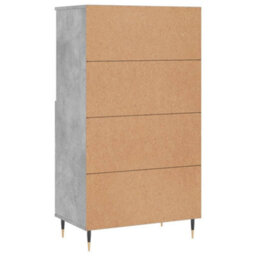 Berkfield Highboard Concrete Grey 60X36X110 Cm Engineered Wood - thumbnail 8