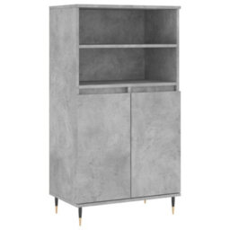 Berkfield Highboard Concrete Grey 60X36X110 Cm Engineered Wood - thumbnail 2