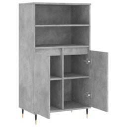 Berkfield Highboard Concrete Grey 60X36X110 Cm Engineered Wood - thumbnail 5