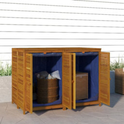 Berkfield Garden Storage Box 140X87X104 Cm Solid Wood Acacia - thumbnail 1