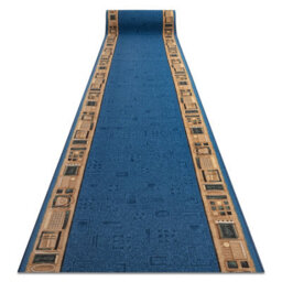RugsX Runner Anti-Slip Jena Blue 80Cm 80X470 Cm - thumbnail 1