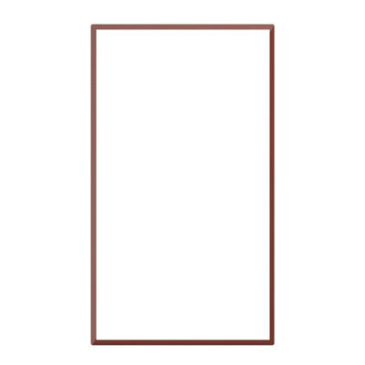 Premium Kitchens Ethos Matt Red Modern Tall Glazed Cabinet Door (W)500mm (H)895mm (T)18mm - image 1