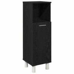 Berkfield 4 Piece Bathroom Furniture Set Black Oak Engineered Wood - thumbnail 7