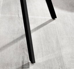 Furniturebox Set Of 2 Dining Chairs - Falun Modern Dining Chairs - Grey Fabric Black Leg Dining Chairs - Kitchen Dining Room Chairs - thumbnail 9
