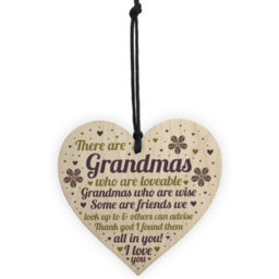 Red Ocean Grandma Gifts Wooden Heart Grandma Decoration Thank You Gift For Grandparents Keepsake - thumbnail 5