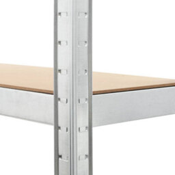 Berkfield Storage Shelves 3 Pcs Silver 75X30X172 Cm Steel And Mdf - thumbnail 8