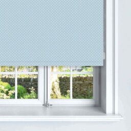 Lister Cartwright Polka Dot Blue Colour Blackout Roller Blinds For Kids Easy Fit Child Safety Included (60 X 140 Cm) - thumbnail 2