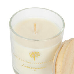 Nicola Spring Lemongrass Scented Candle 130G 21H Natural Single Wick Soy Wax Aromatherapy Candle Home Fragrance - thumbnail 4