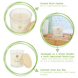 Nicola Spring Lemongrass Scented Candle 130G 21H Natural Single Wick Soy Wax Aromatherapy Candle Home Fragrance - thumbnail 2