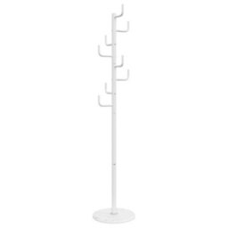 Vidaxl Coat Stand White 183 Cm Powder-Coated Iron - thumbnail 2