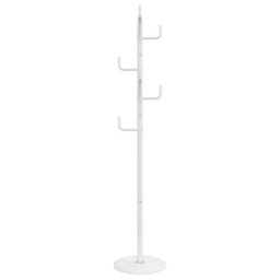 Vidaxl Coat Stand White 183 Cm Powder-Coated Iron - thumbnail 4