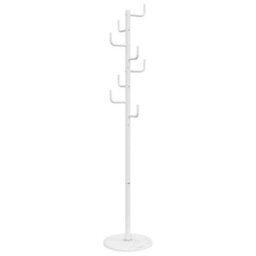 Vidaxl Coat Stand White 183 Cm Powder-Coated Iron - thumbnail 5