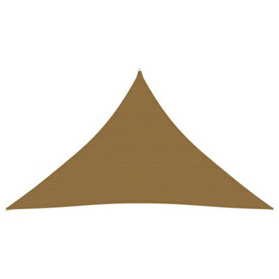 Berkfield Sunshade Sail 160 G/m2 Taupe 4X4X5.8 M Hdpe - image 1