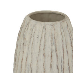 Hill Interiors Lorenzo Fin Vase White/grey Wash (One Size) - thumbnail 3