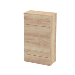 Hudson Reed Fusion Wc Unit, Stylish Bathroom Storage Unit, Bleached Oak, 500mm - thumbnail 1