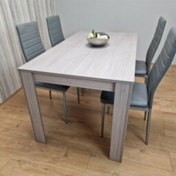 Kosy Koala Modern Grey Rectangle Dining Table Set With 4 Grey Chairs Dining Room Furniture Set - thumbnail 5