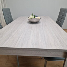 Kosy Koala Modern Grey Rectangle Dining Table Set With 4 Grey Chairs Dining Room Furniture Set - thumbnail 7
