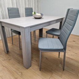 Kosy Koala Modern Grey Rectangle Dining Table Set With 4 Grey Chairs Dining Room Furniture Set - thumbnail 3
