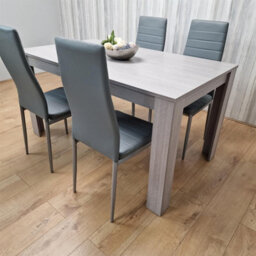 Kosy Koala Modern Grey Rectangle Dining Table Set With 4 Grey Chairs Dining Room Furniture Set - thumbnail 8