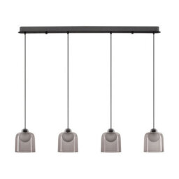 Luminosa Lighting Luminosa Dione Bar Pendant Ceiling Light Sandy Black, Smokey Led 20W 800Lm 3000K - thumbnail 1