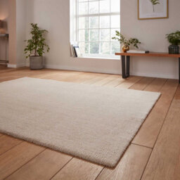 Cream Shaggy Washable Plain Modern Rug For Living Room Bedroom & Dining Room-160Cm X 230Cm - thumbnail 3