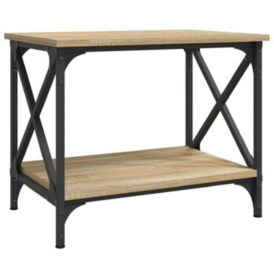 Berkfield Industrial Side Table Sonoma Oak 55X38X45 Cm Engineered Wood - image 1
