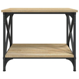 Berkfield Industrial Side Table Sonoma Oak 55X38X45 Cm Engineered Wood - thumbnail 4