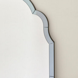 Furniturebox Uk Opaline Blue Ornate Full Length Arch Wall Mirror - thumbnail 3