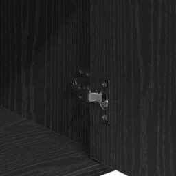 Berkfield Sideboard With Drawer Black Oak 60 X 31 X 70 Cm Engineered Wood - thumbnail 9