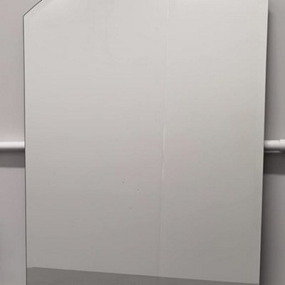 Deenz 50X70Cm Wall Mounted Mirror, Arch Simple, Elegant Design Bathroom, Frameless With Contemporary