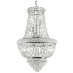 Luminosa Lighting Luminosa Dubai Indoor Ceiling Chandelier Pendant Lamp 24 Lights Chrome, E14 - thumbnail 1