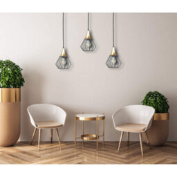 Luminosa Lighting Luminosa Selene Bar Pendant Ceiling Light Black, Gold 3X E27 - thumbnail 3