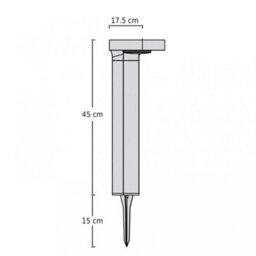 CGC Lighting Cgc Juno Dark Grey Solar Led Post Light - thumbnail 5