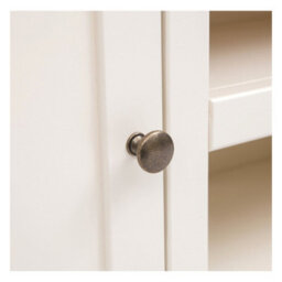 Cabinet Bits Maggiori Off White 2 Door Tv Cabinet Brass Knob - thumbnail 5