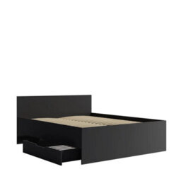 Arte Maxione Mx-04 Bed Frame Eu King - Black, Sleek Modern Bed With Slats - thumbnail 4