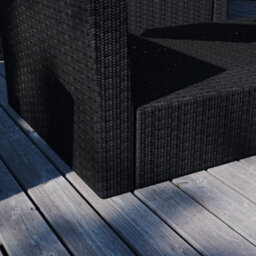 Lassic Garden Vida Black Mylor Rattan Garden Furniture Set Patio Conservatory Balcony Outdoor 4 Seater Piece Glass Top Table, Ukfr - thumbnail 6