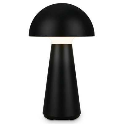 Briloner Battery Powered Black Dimmable Rechargeable Table Lamp - image 1