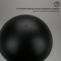 Briloner Battery Powered Black Dimmable Rechargeable Table Lamp - thumbnail 5