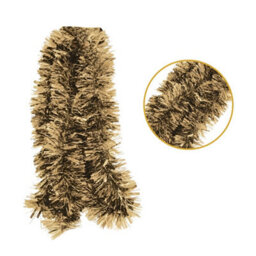2M Christmas Chunky Gold Tinsel - thumbnail 1