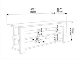"Decorotika Rita Tv Stand For Tvs Up To 43"" White" - thumbnail 6