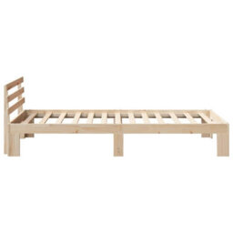 Berkfield Pine Wood Bed Frame Natural Wood Solid Pine Wood 90 X 190 Cm - thumbnail 7