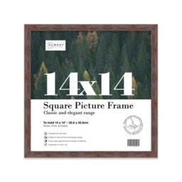 14X14 Walnut Picture Frame (35.6 X 35.6Cm) Poster, Photo, Artwork, Gallery Wall Or Print - thumbnail 1
