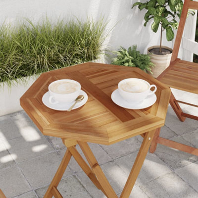 Berkfield Table Top 50X50X2.5 Cm Octagonal Solid Wood Teak - image 1