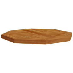 Berkfield Table Top 50X50X2.5 Cm Octagonal Solid Wood Teak - thumbnail 4