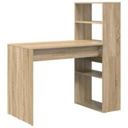 Berkfield Desk With Storage Sonoma Oak 113X54X120 Cm Engineered Wood - thumbnail 2
