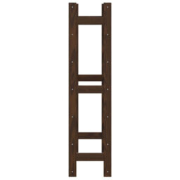 Berkfield Wine Rack For 42 Bottles Brown Solid Wood Pine - thumbnail 4