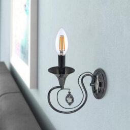 Indoor Vintage Candle Light Wall Light Chrome Chandelier Wall Sconce Lamp